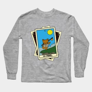 TAROT CARDS DECK | THE FOOL. | FORTUNE CAT Long Sleeve T-Shirt